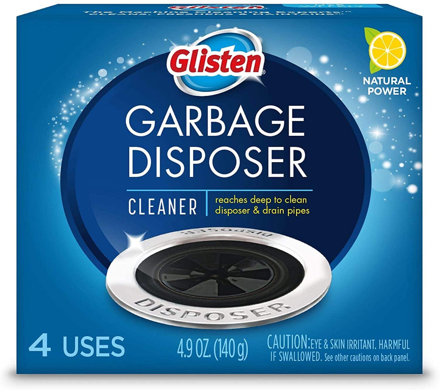 Glisten Garbage Disposal Cleaner and Odor Eliminator with Foaming Action