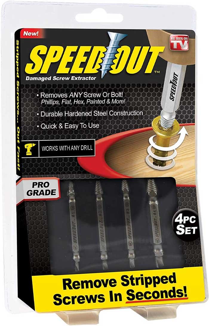 Ontel SpeedOut Damaged Screw Extractor & Bolt Extractor Set