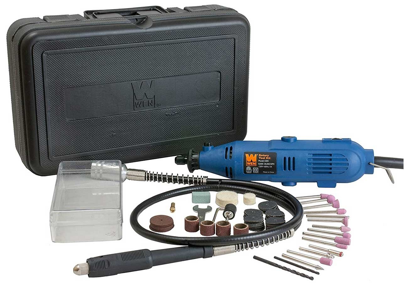 WEN 2305 Rotary Tool Kit with Flex Shaft- Best Rotary Tool