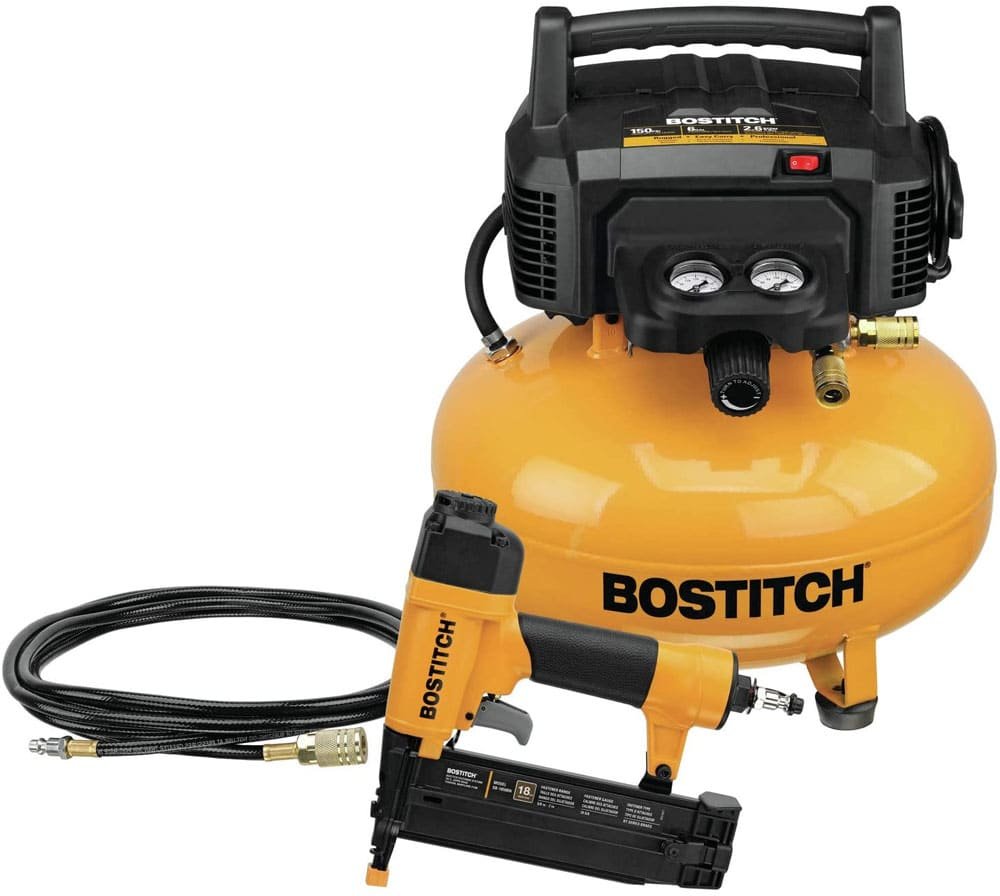 BOSTITCH Air Compressor Combo Kit with Brad Nailer (BTFP1KIT)